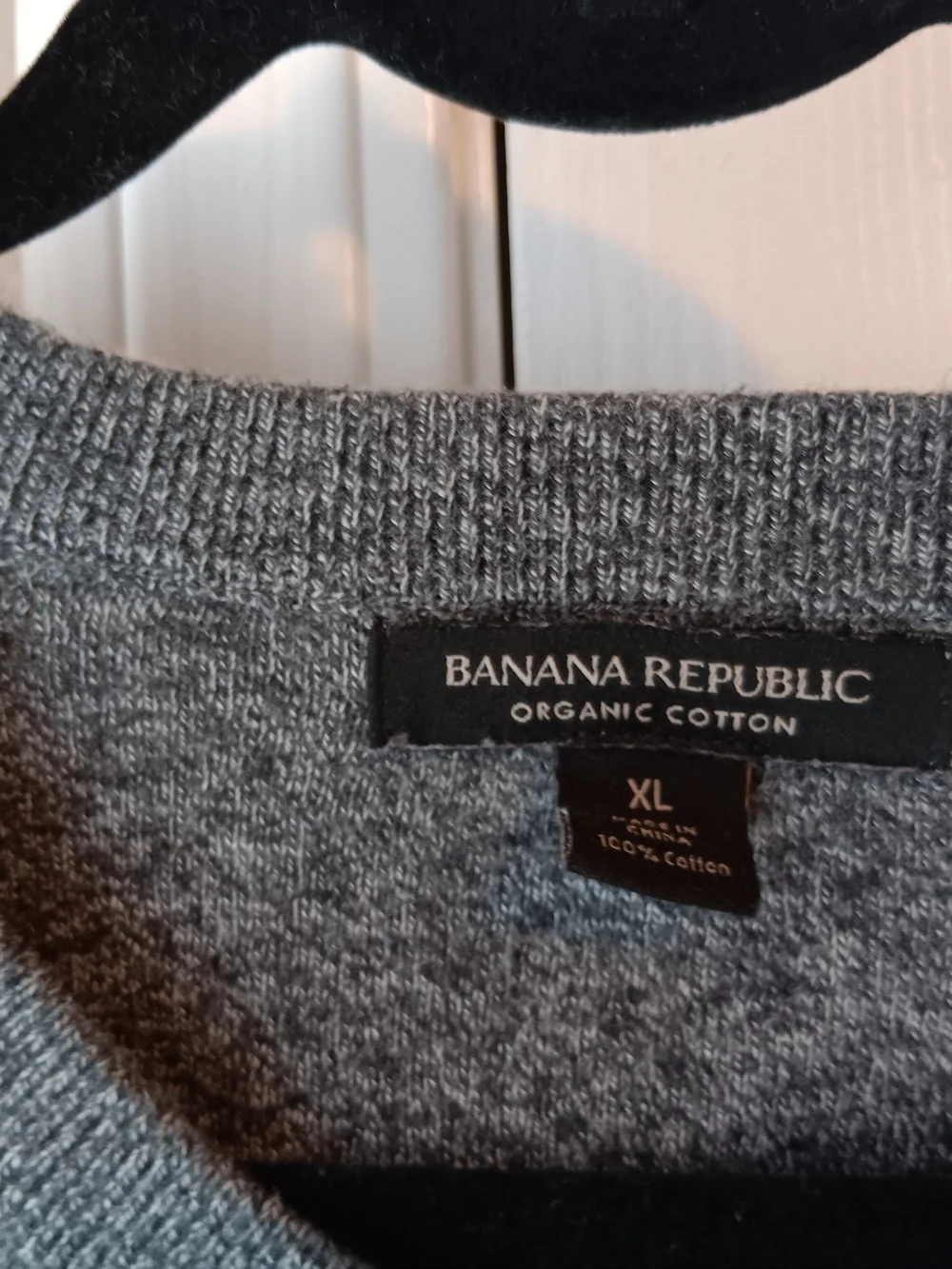 Banana Republic Men's Heather Gray Crewneck Sweater